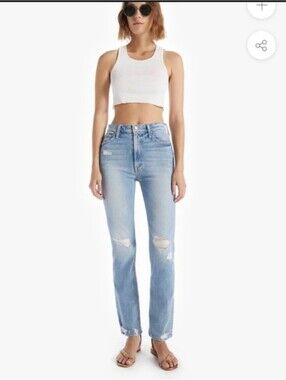 Mother Superior High Waisted Rider Skimp The Confession Jeans size 25